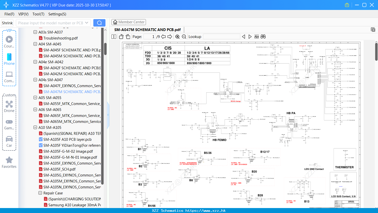Samsung SM-A047M SCHEMATIC AND PCB